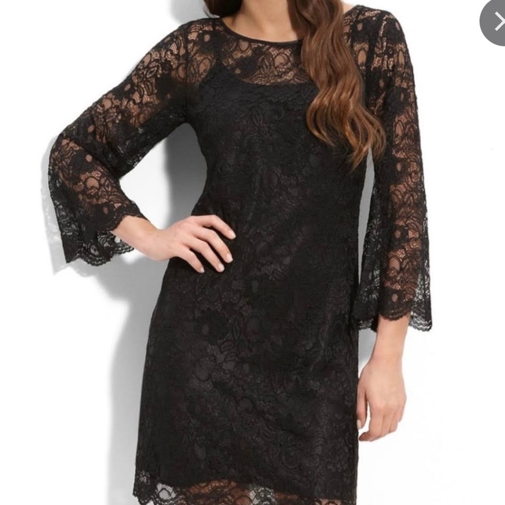 Laundry by Shelli Segal Lace Dress with Slip